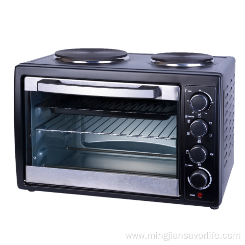 Countertop Electric Covection Toaster Oven with Hot Plate